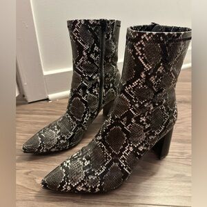 Jeffrey Campbell Snakeskin Booties